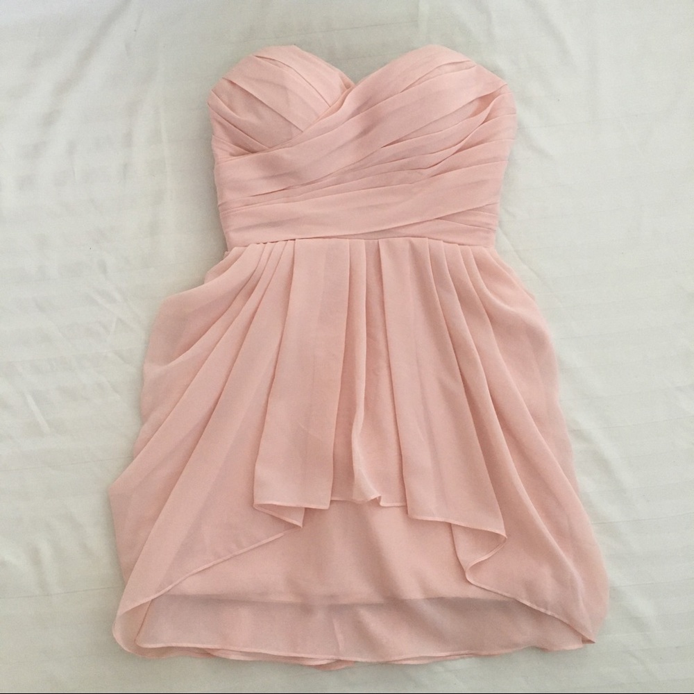 NWT Pearl Pink Strapless Dress.